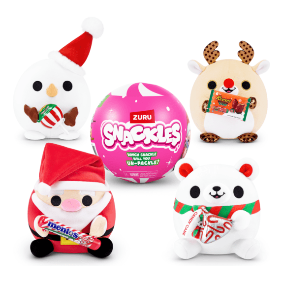 Snackles 5 Inch Christmas Plush Season 1 (1 Mystery Capsule Selected at Random) 3019305206991