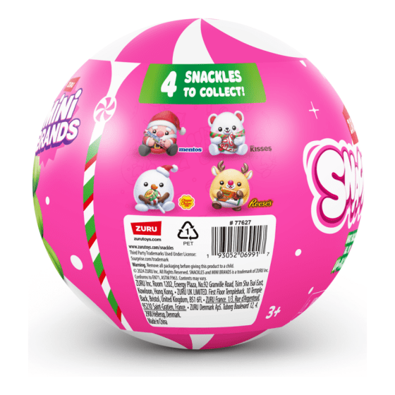 Snackles 5 Inch Christmas Plush Season 1 (1 Mystery Capsule Selected at Random) 3019305206991