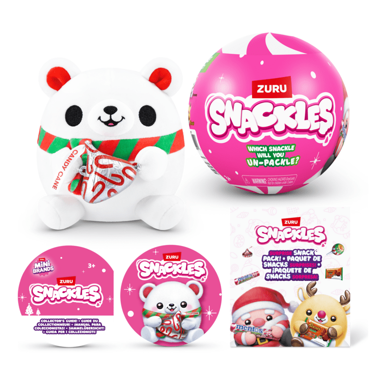 Snackles 5 Inch Christmas Plush Season 1 (1 Mystery Capsule Selected at Random) 3019305206991