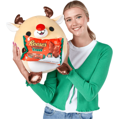 Snackles Christmas 14in Plush S1 - Reindeer and Reese's Peanut Butter Trees 193052069979
