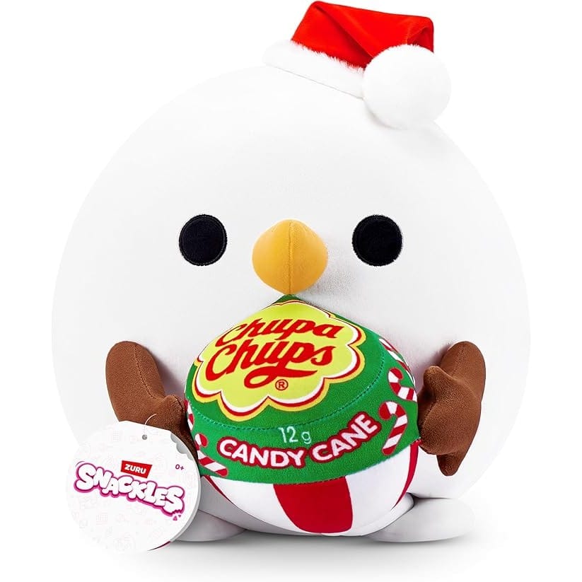 Snackles Christmas 14in Plush S1 - Snowman and Candy Cane Chupachups 193052069955