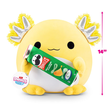 Snackles Super Sized 14 inch Squishy plush Axolotl & Pringles 193052070272