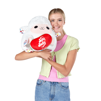 Snackles Super Sized 14 inch Squishy plush Lamb & Jelly Belly 193052065131