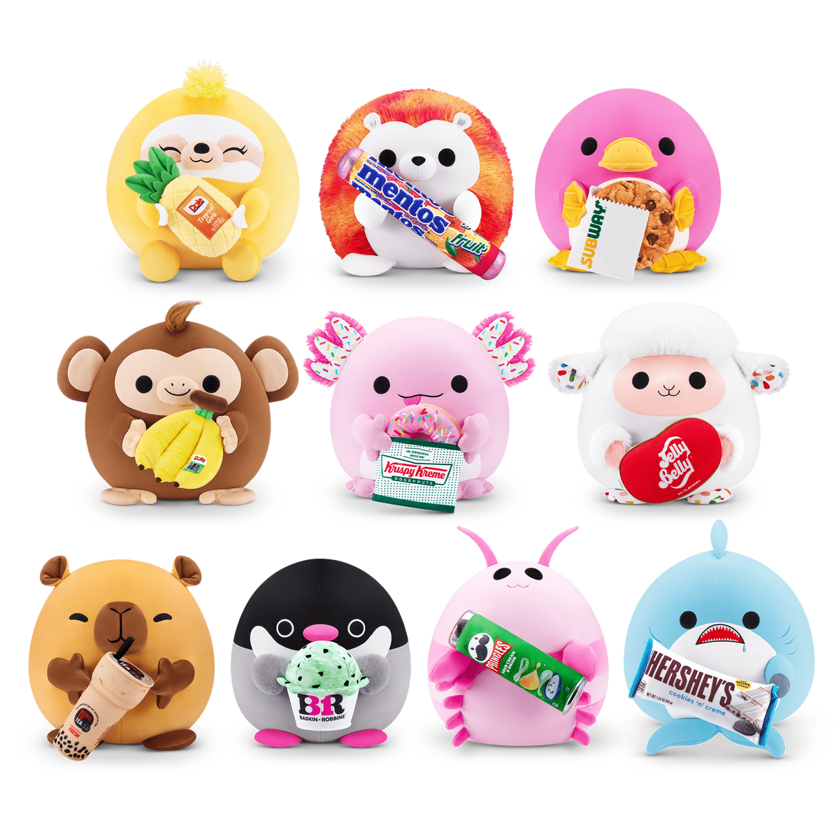 SnackSnackles Super Sized 14 inch Squishy plush Capybara & Kung Fu Tea 193052065124