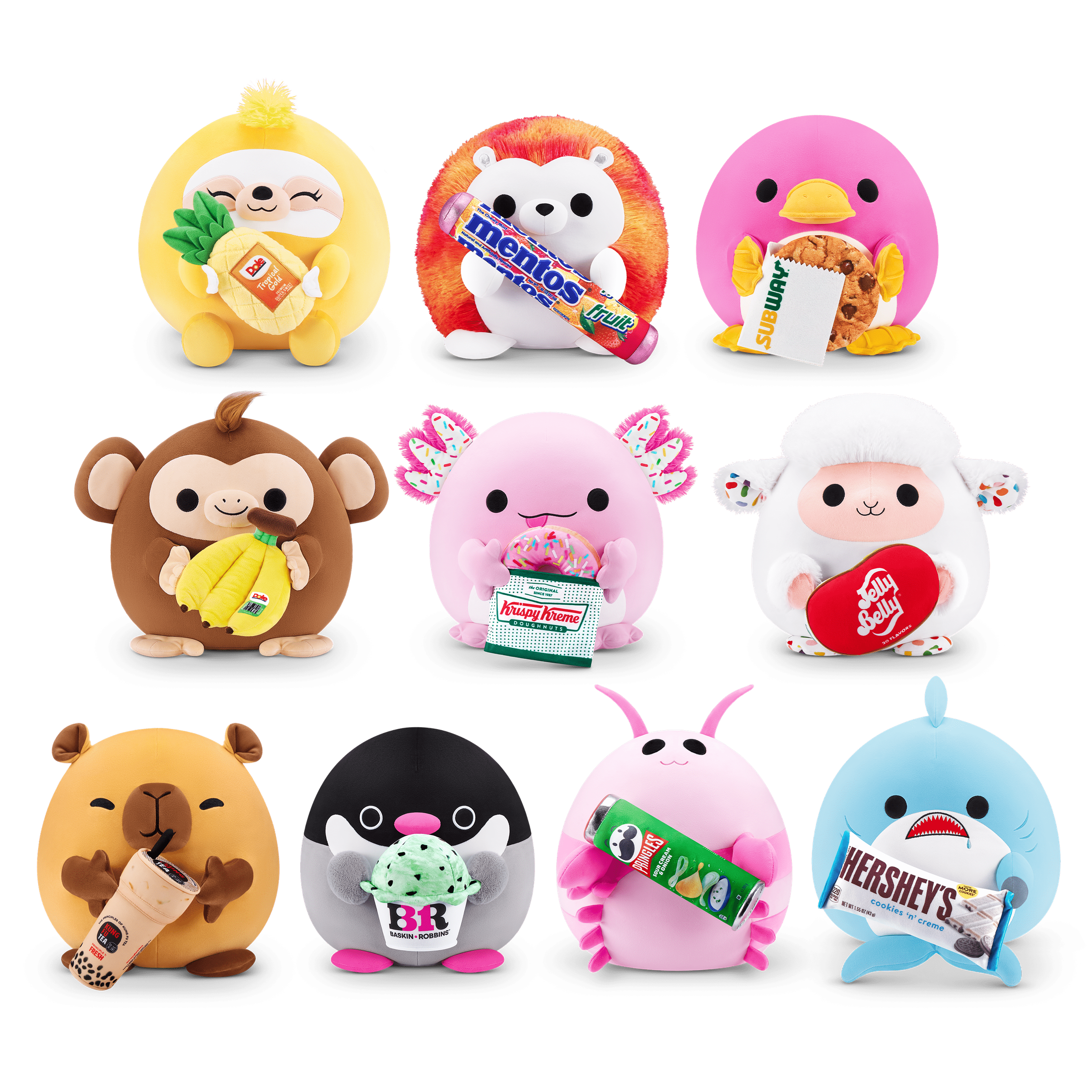 SnackSnackles Super Sized 14 inch Squishy plush Capybara & Kung Fu Tea 193052065124