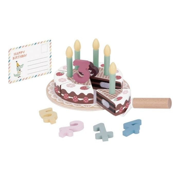 Tooky Toy - Wooden Birthday Cake Set 6972633377832