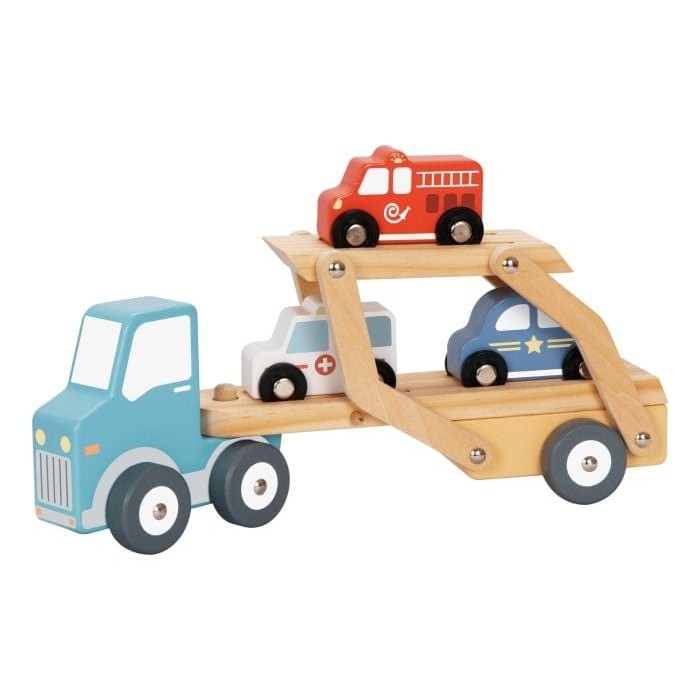 Tooky Toy - Wooden Car Carrier 6976831551575