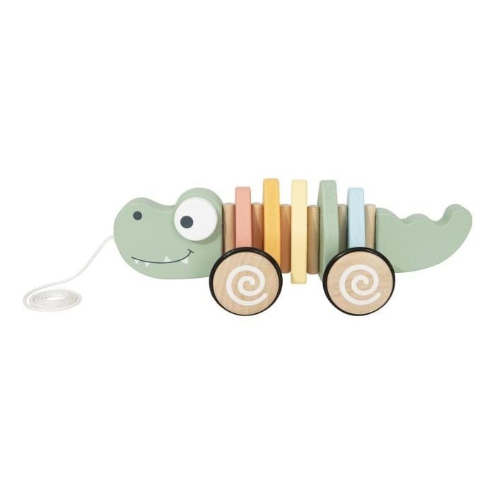 Tooky Toy - Wooden Pull Along Crocodile 6976831553913