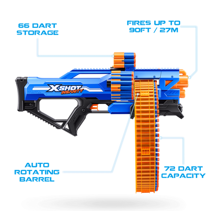 X-Shot Insanity Series 1 Mad Mega Barrel Blaster 193052050847