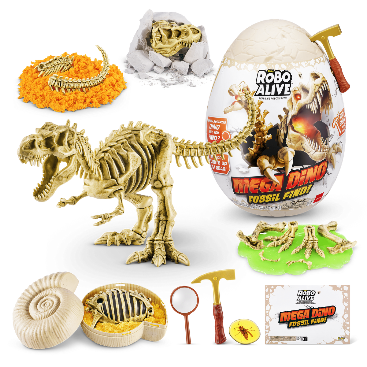 Robo Alive - Mega Dino Fossil Find - Series 2 193052050823