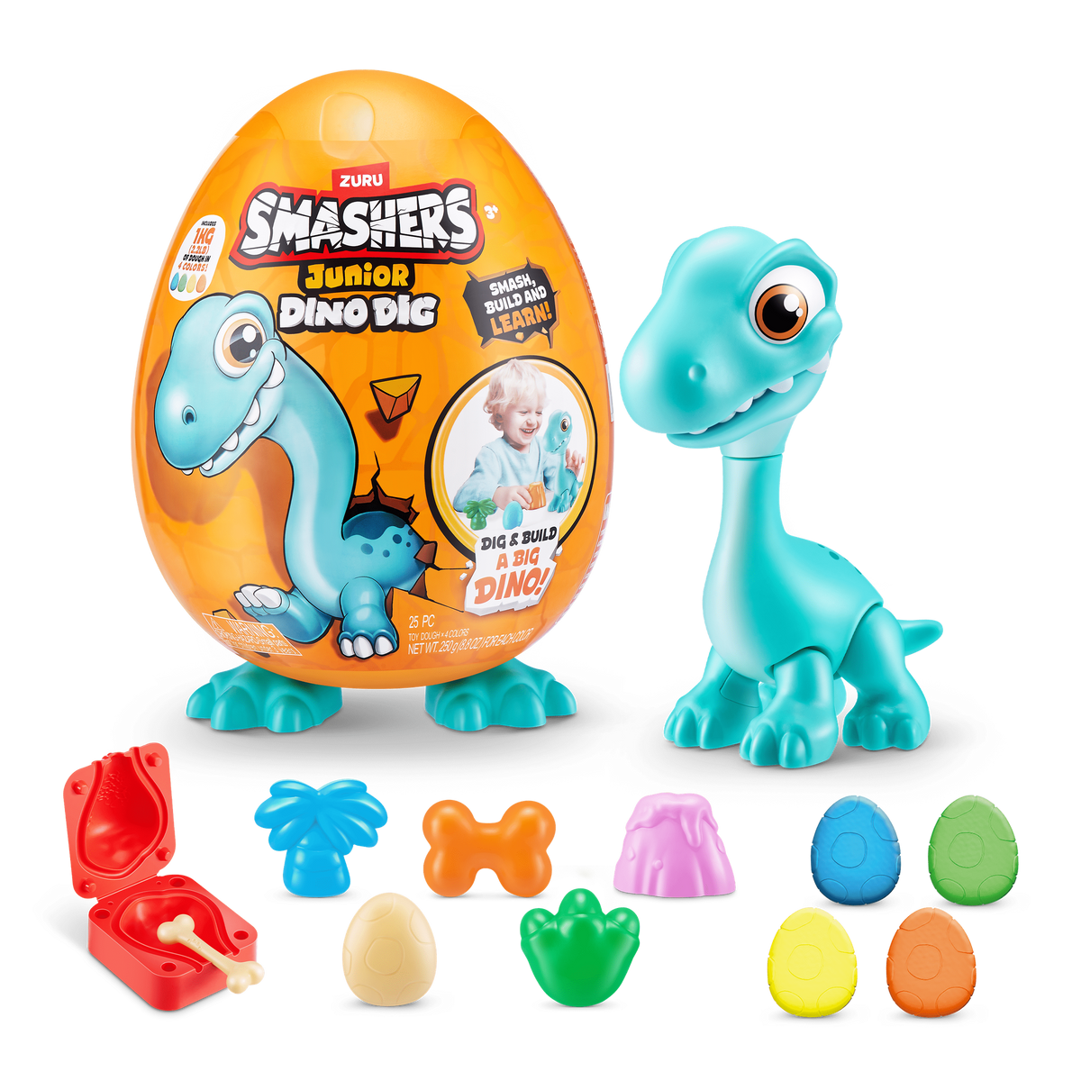 Smashers - Junior Dino Dig - Series 1 Large Egg 193052057457