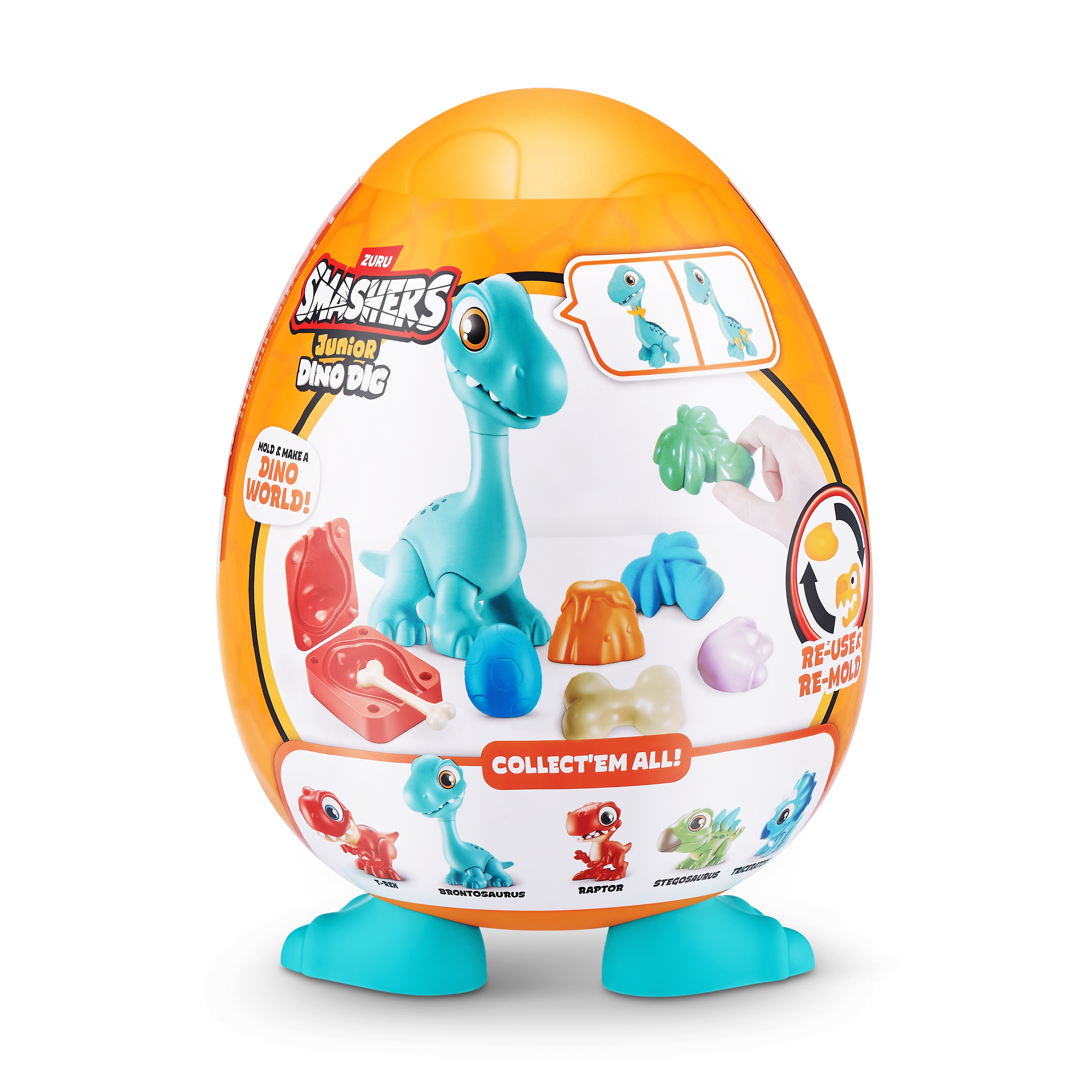 Smashers - Junior Dino Dig - Series 1 Large Egg 193052057457