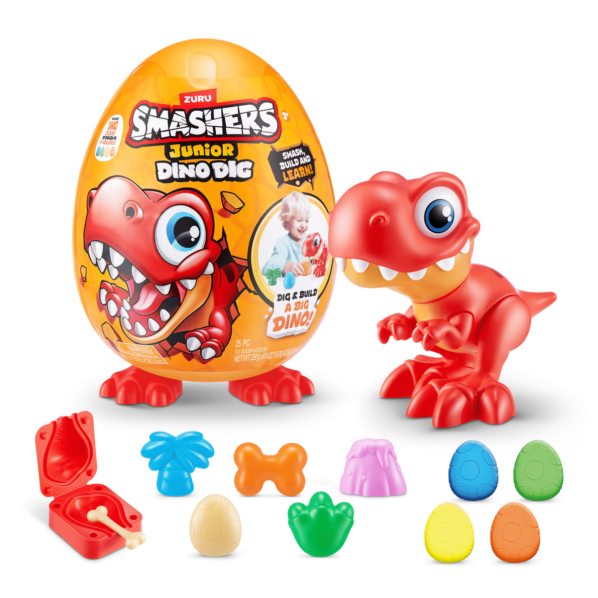 Smashers - Junior Dino Dig - Series 1 Large Egg 193052057457