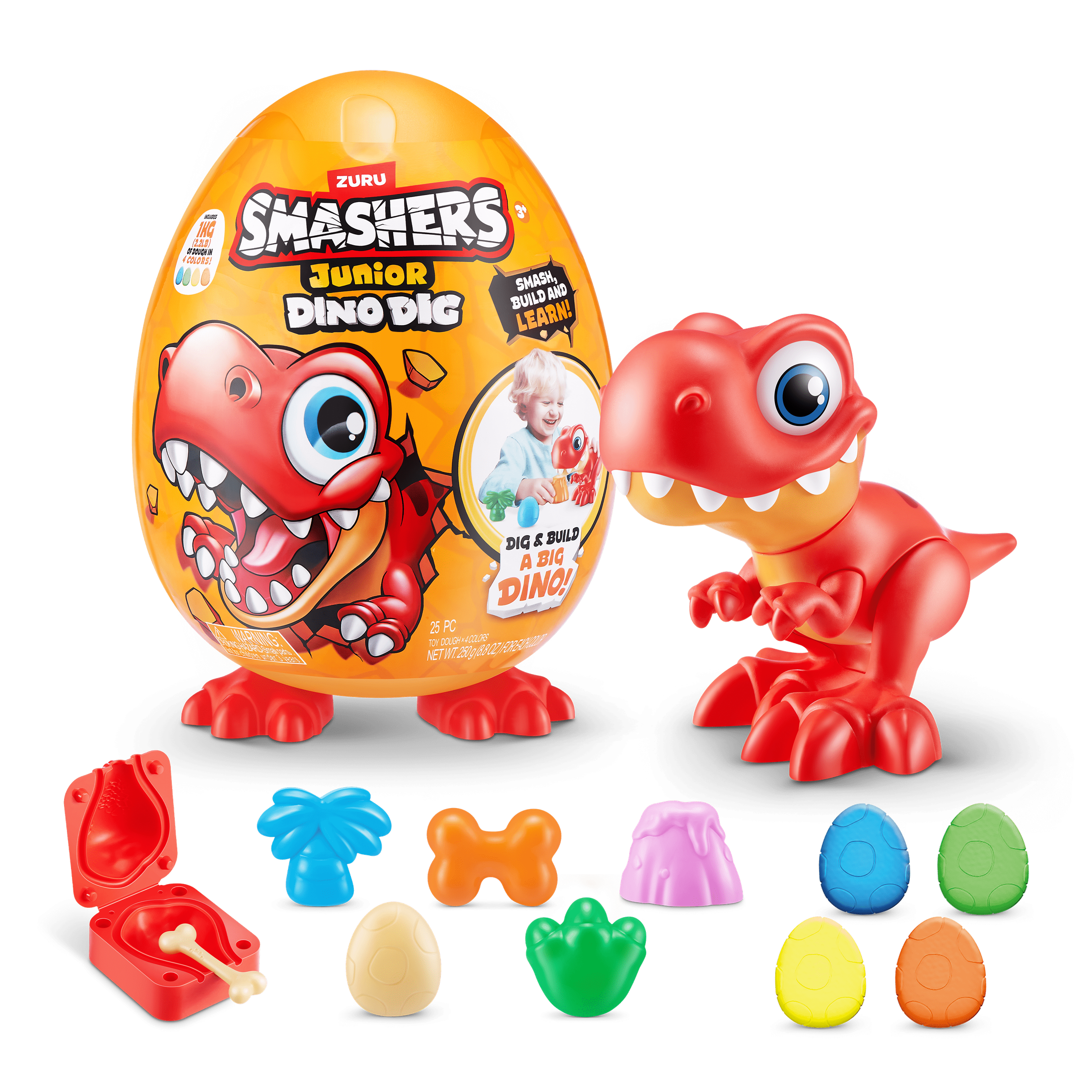 Smashers - Junior Dino Dig - Series 1 Large Egg 193052057457