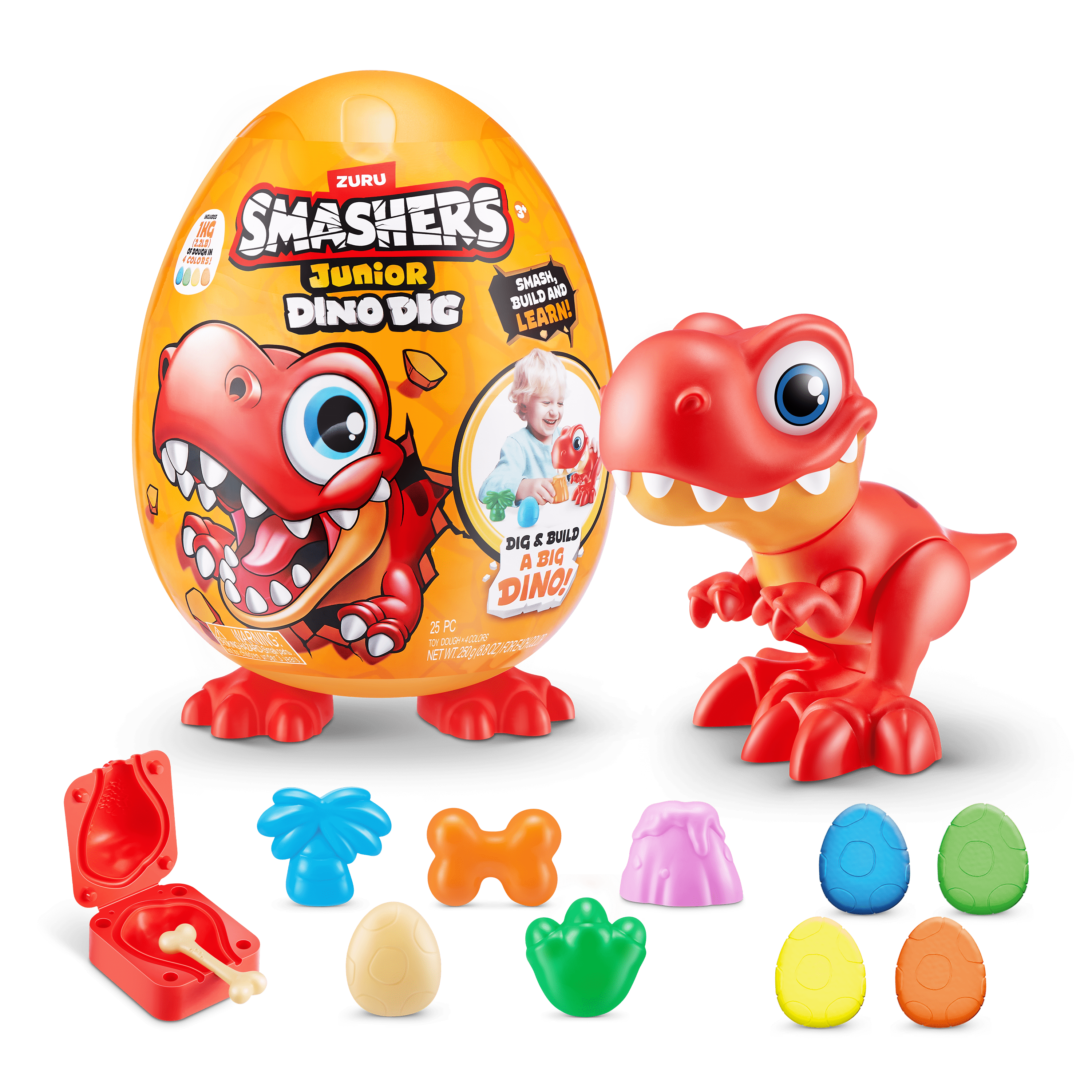 Smashers - Junior Dino Dig - Series 1 Large Egg 193052057457