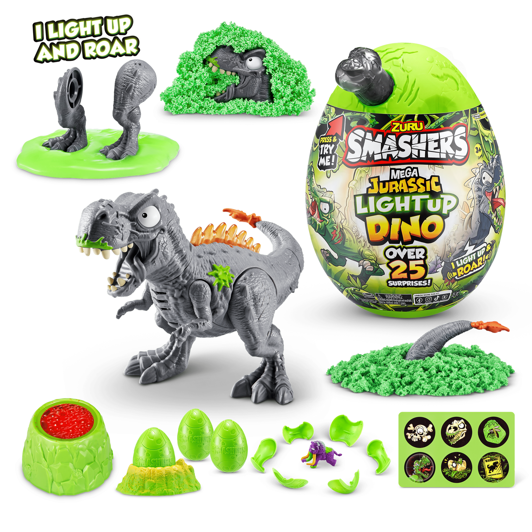 Smashers - Jurassic Mega Jurassic Light Up - Series 1 193052051370