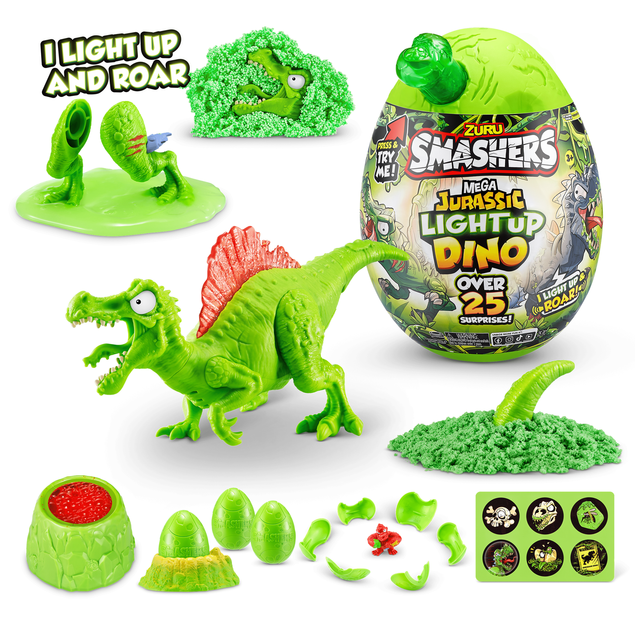 Smashers - Jurassic Mega Jurassic Light Up - Series 1 193052051370