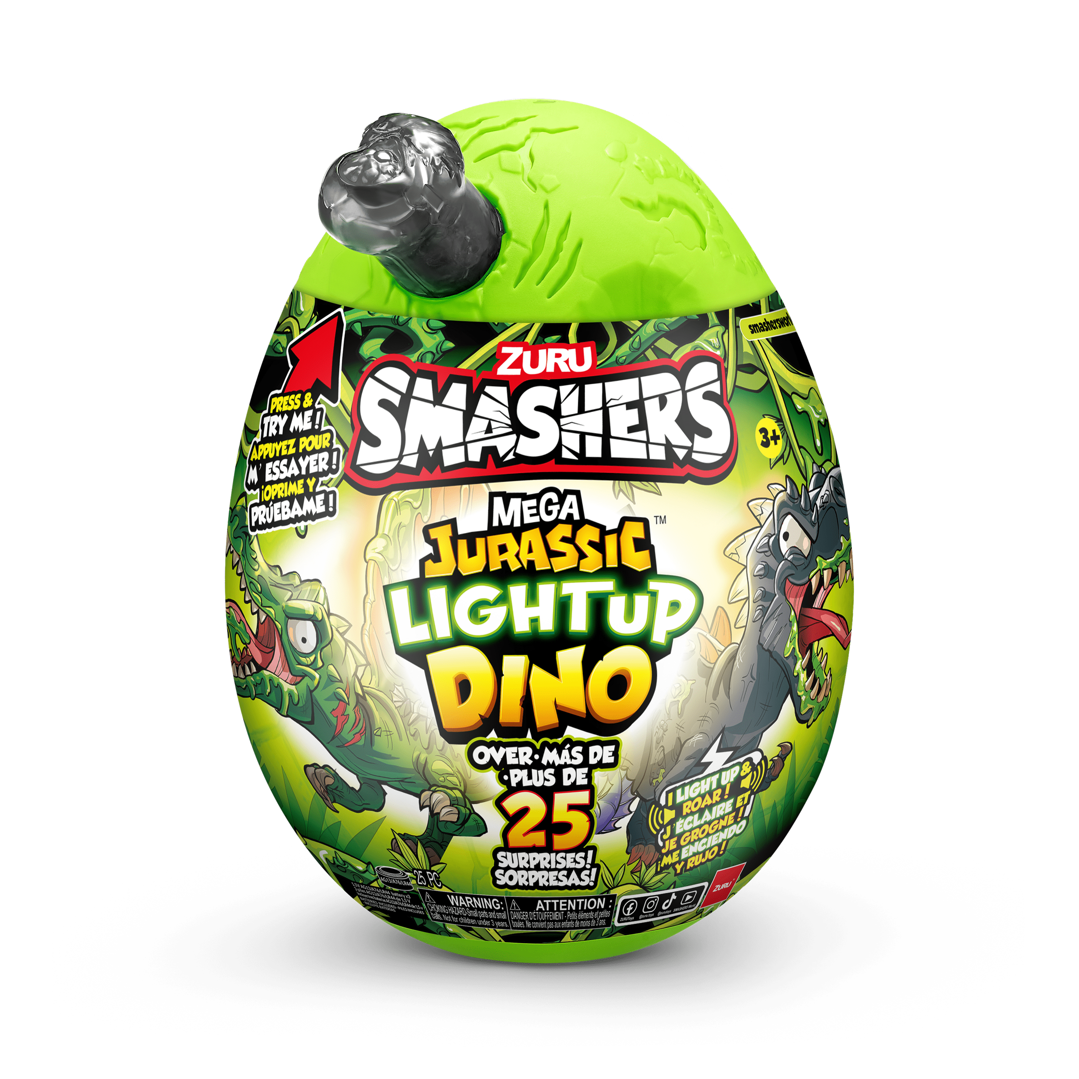 Smashers - Jurassic Mega Jurassic Light Up - Series 1 193052051370