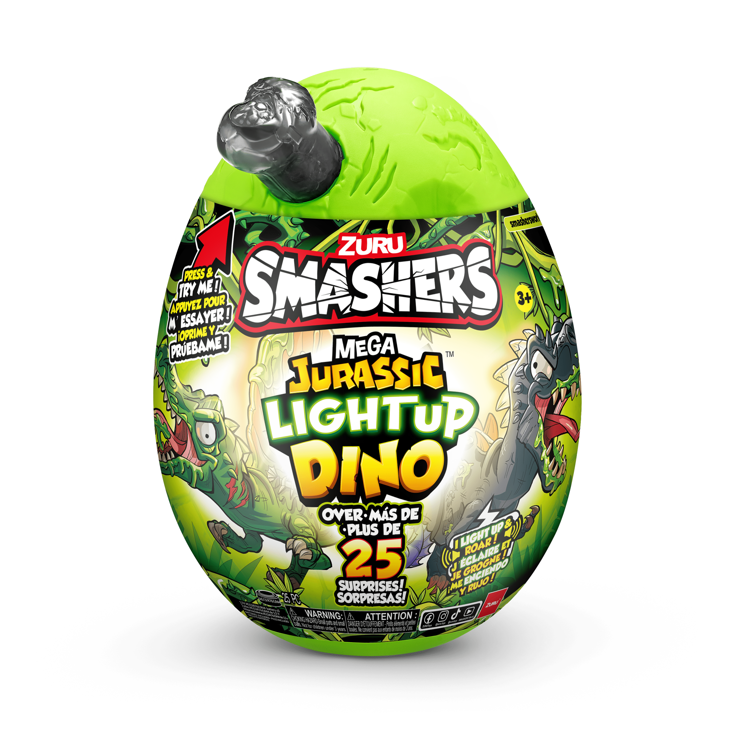 Smashers - Jurassic Mega Jurassic Light Up - Series 1 193052051370