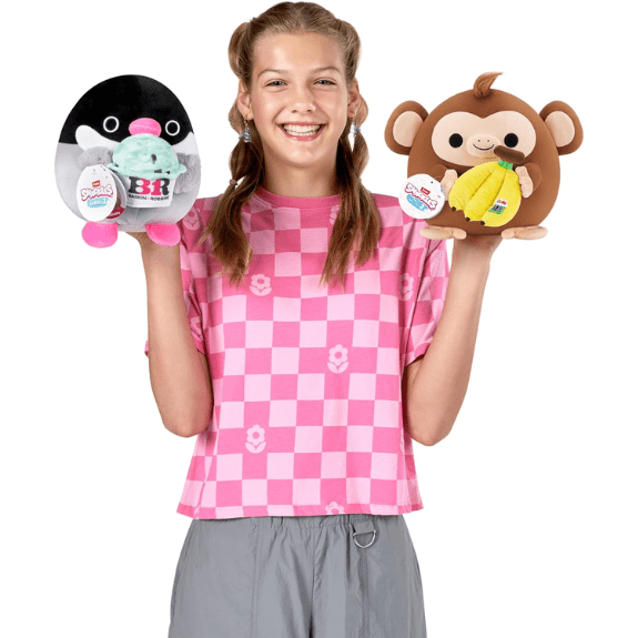 Snackles 8 inch Squishy plush - Monkey with Dole Bananas 193052067258