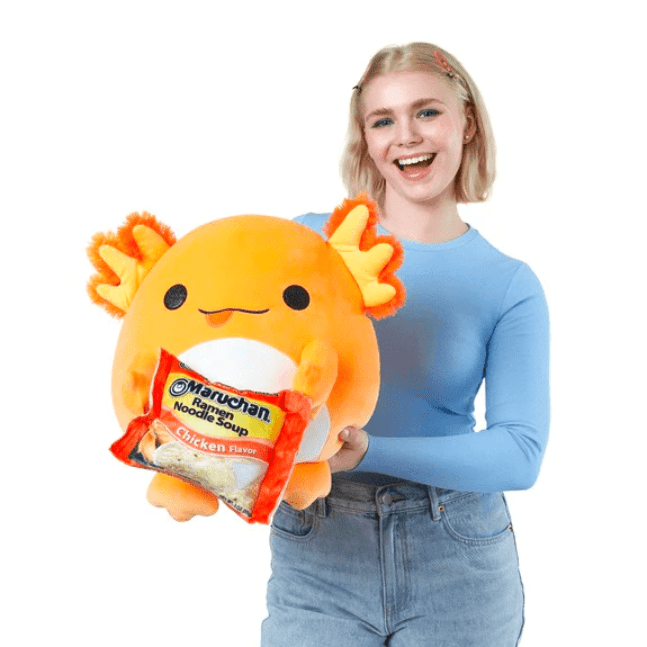 Snackles Super Sized 14 inch Squishy plush - Albi with Noodles 193052064042