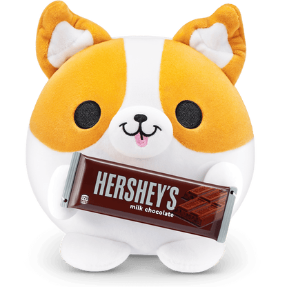 Snackles Super Sized 14 inch Squishy plush - Benji the Corgie with Hershey's 193052063991