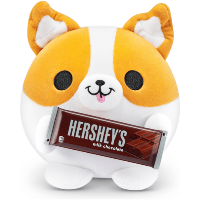 Snackles Super Sized 14 inch Squishy plush - Benji the Corgie with Hershey's 193052063991