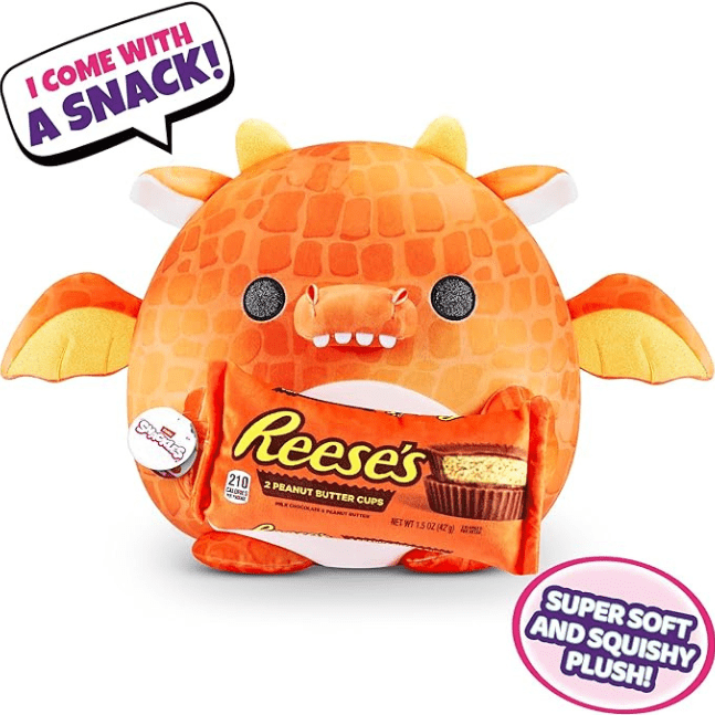 Snackles Super Sized 14 inch Squishy Plush - Dragon with Reeces 193052064028