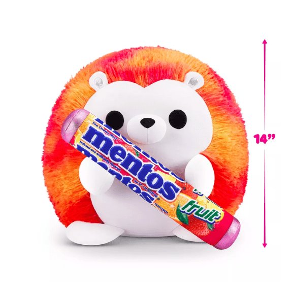 Snackles Super Sized 14 inch Squishy plush - Hedgehog with Mentos 193052065179