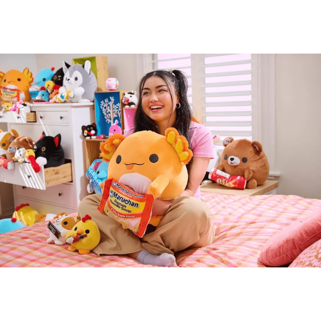 Snackles Super Sized 14 inch Squishy plush - Richard the Unicorn with Jumbo Push Pop 193052063946