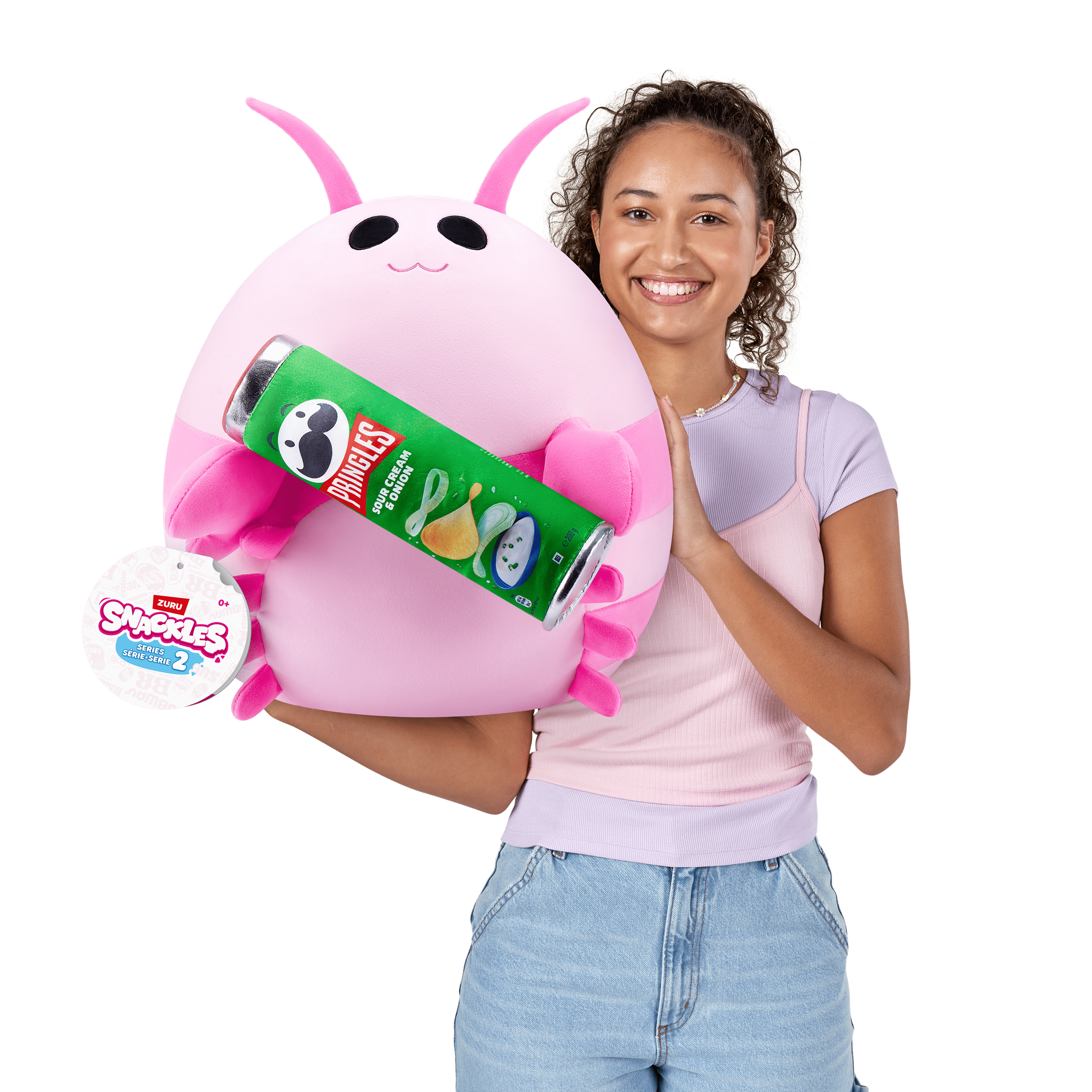 Snackles Super Sized 14 inch Squishy plush - Shrimp with Pringles 193052065117