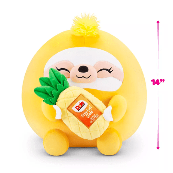 Snackles Super Sized 14 inch Squishy plush - Sloth and Pineapple 193052065186