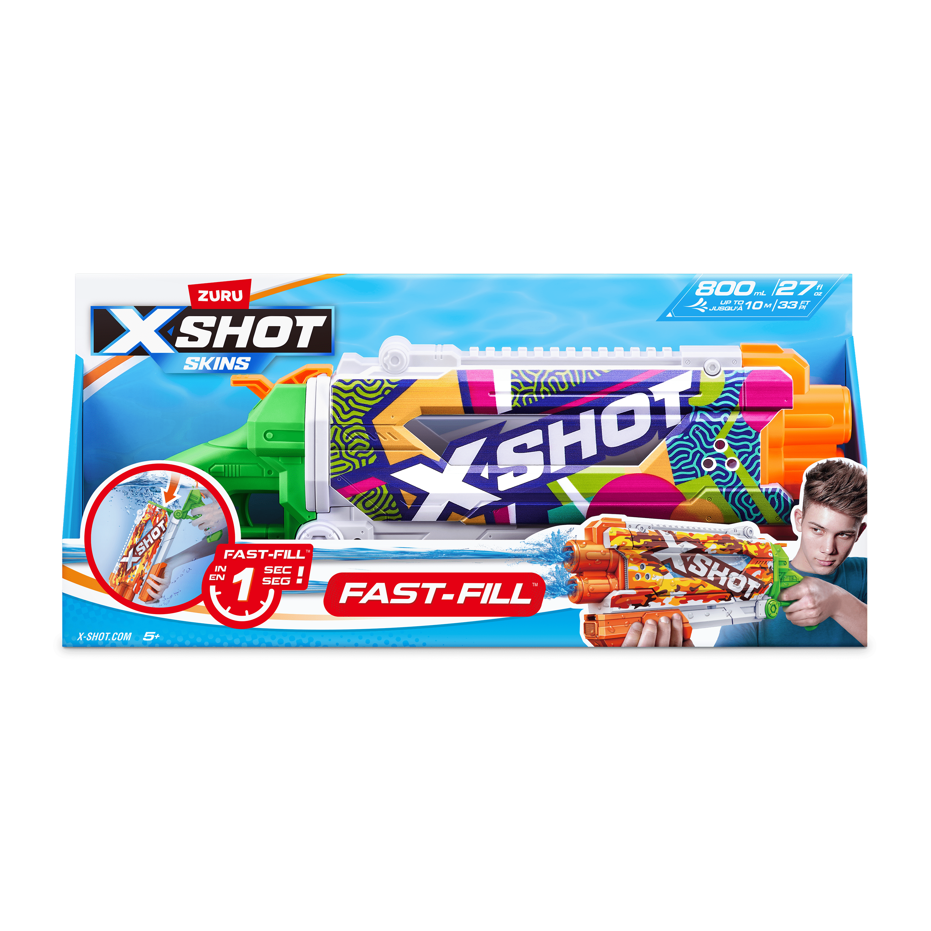 X-Shot - Water-Fast Fill Skins Pump Action 193052044174