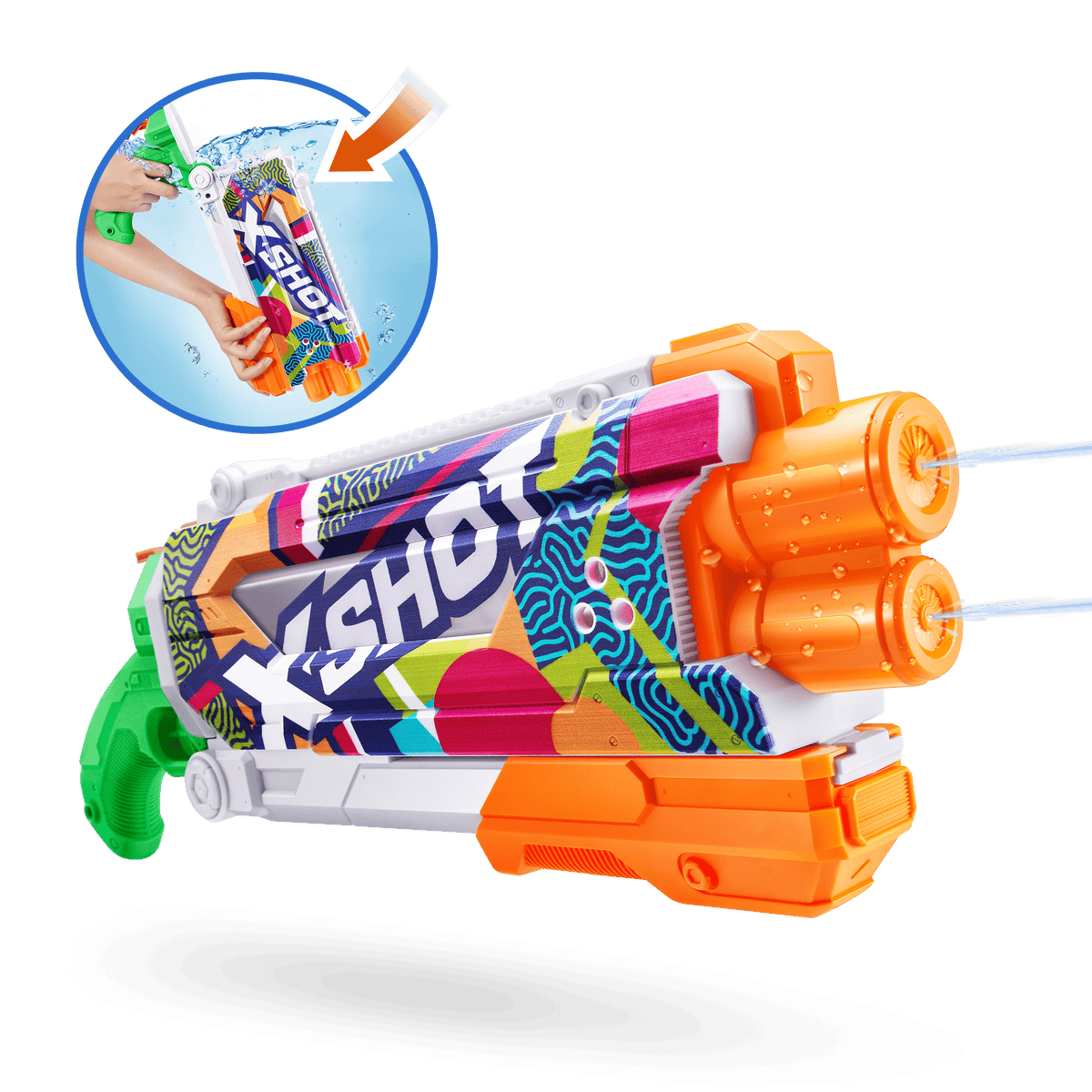 X-Shot - Water-Fast Fill Skins Pump Action 193052044174
