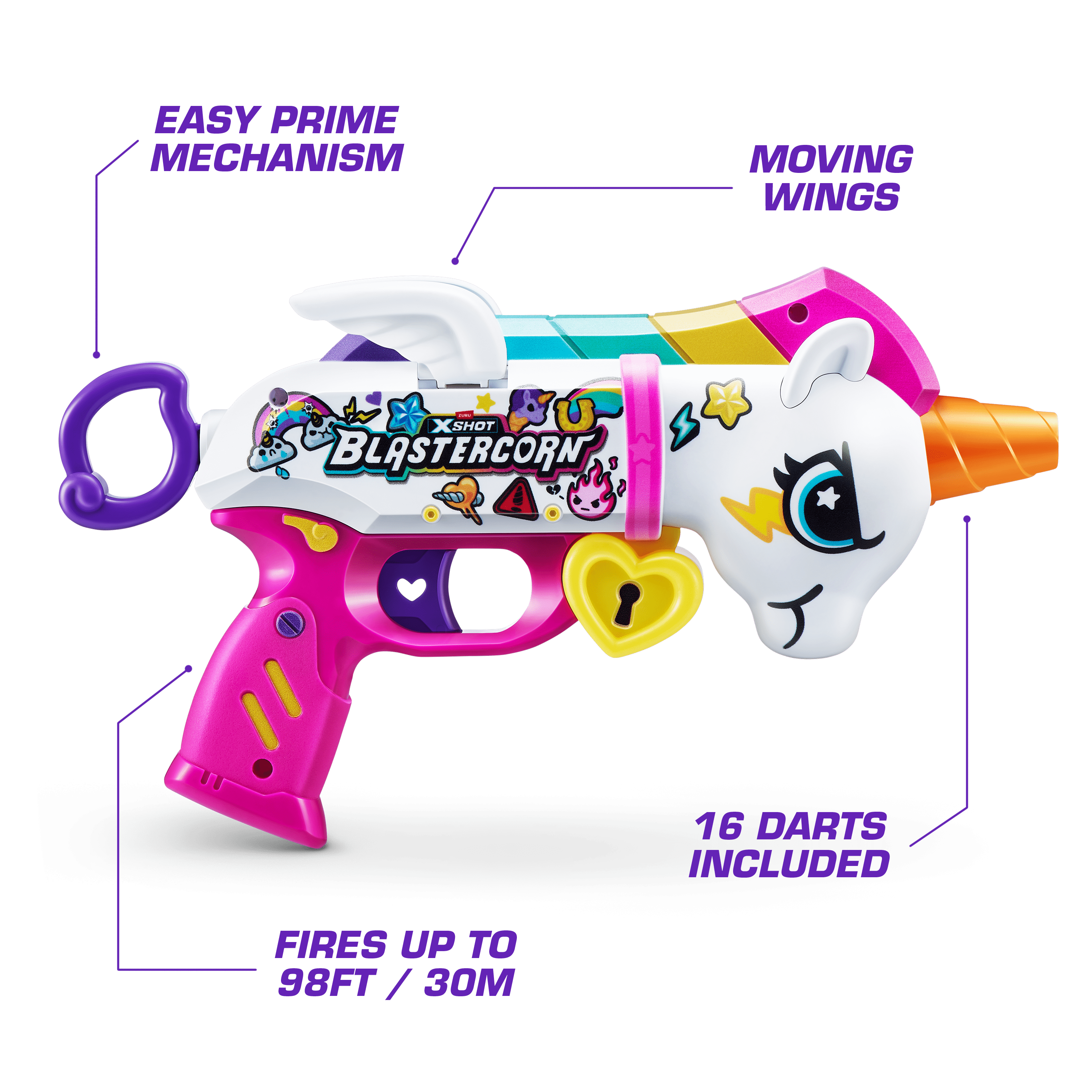 XShot Blastercorn S1 Unicorn Blaster (16 Darts) 193052064189