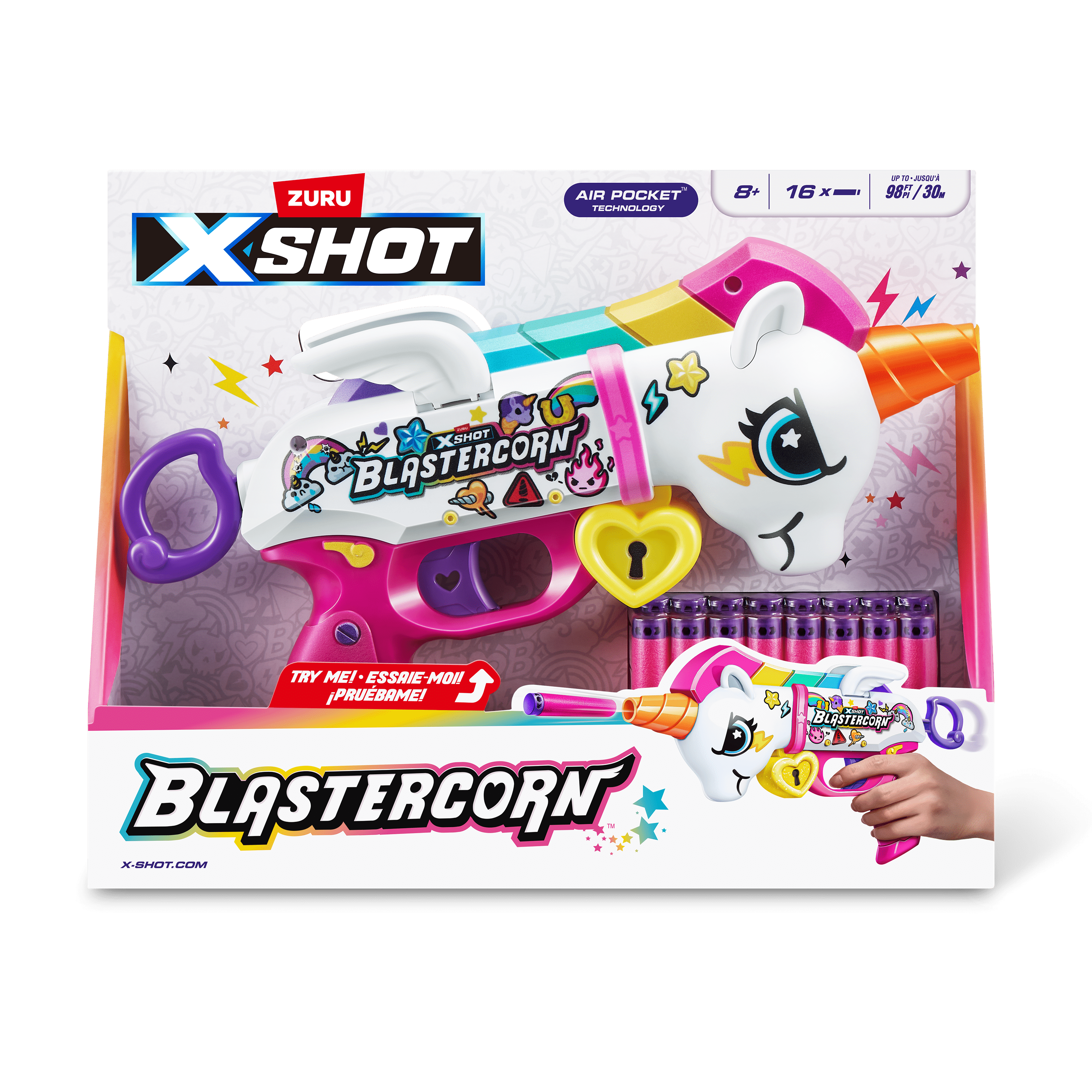 XShot Blastercorn S1 Unicorn Blaster (16 Darts) 193052064189