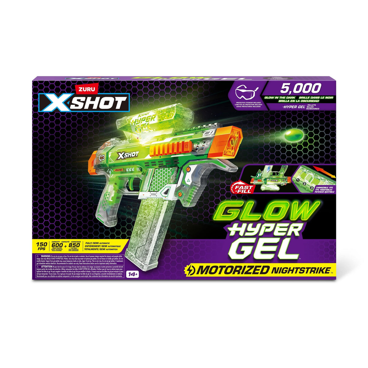XShot Hyper Gel Glow in the Dark S1 Medium 193052069726
