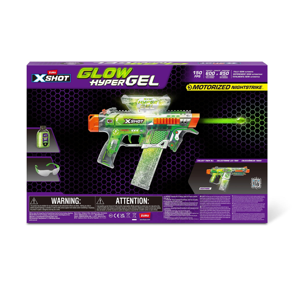 XShot Hyper Gel Glow in the Dark S1 Medium 193052069726