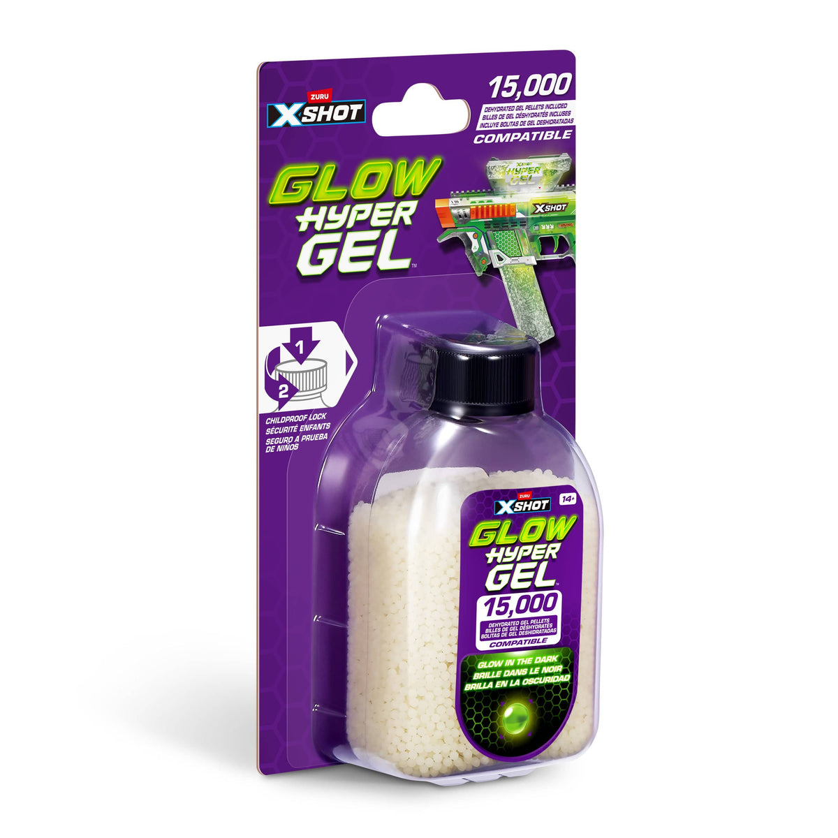 XShot Hyper Gel Glow in the Dark S1 Refill 15000 193052069887