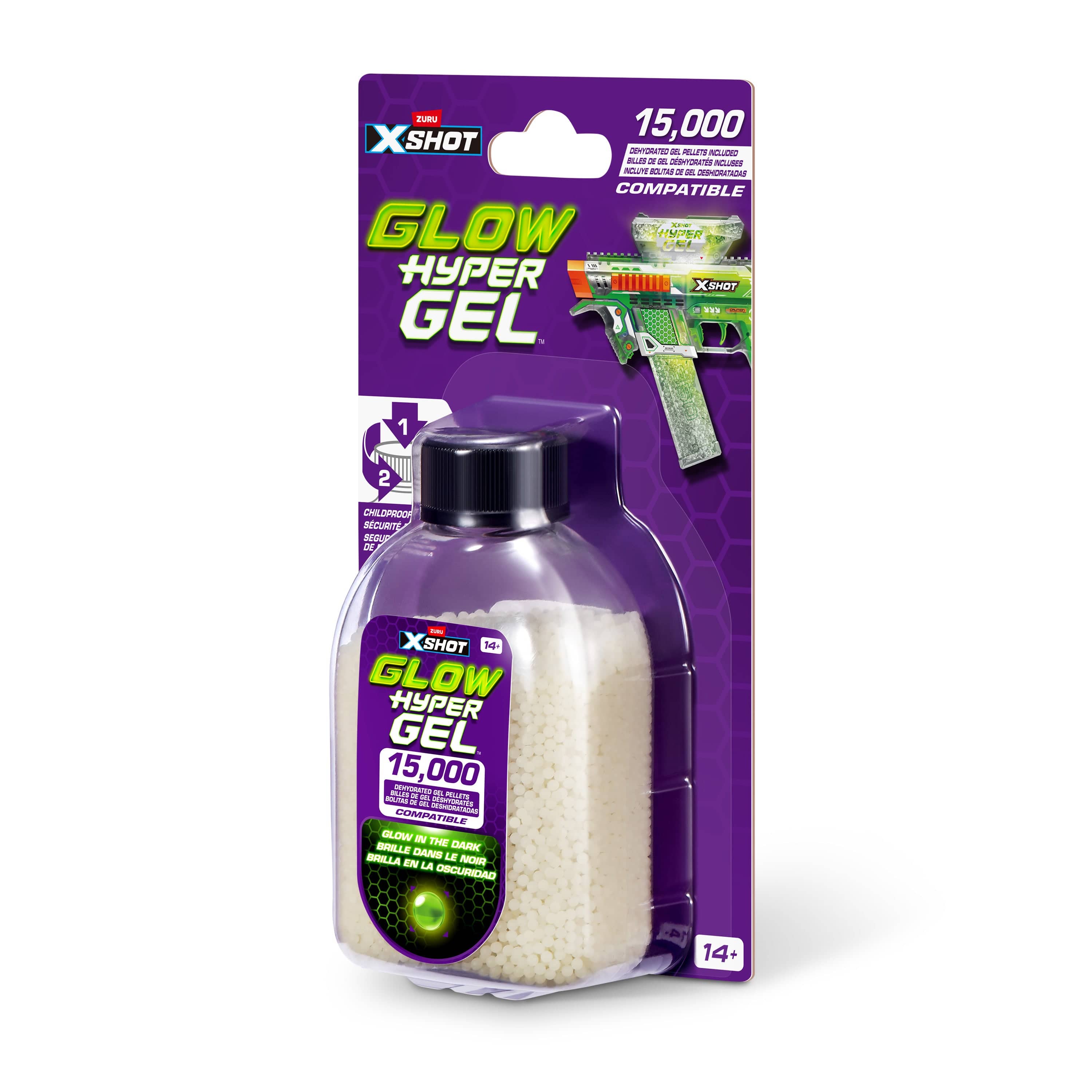XShot Hyper Gel Glow in the Dark S1 Refill 15000 193052069887