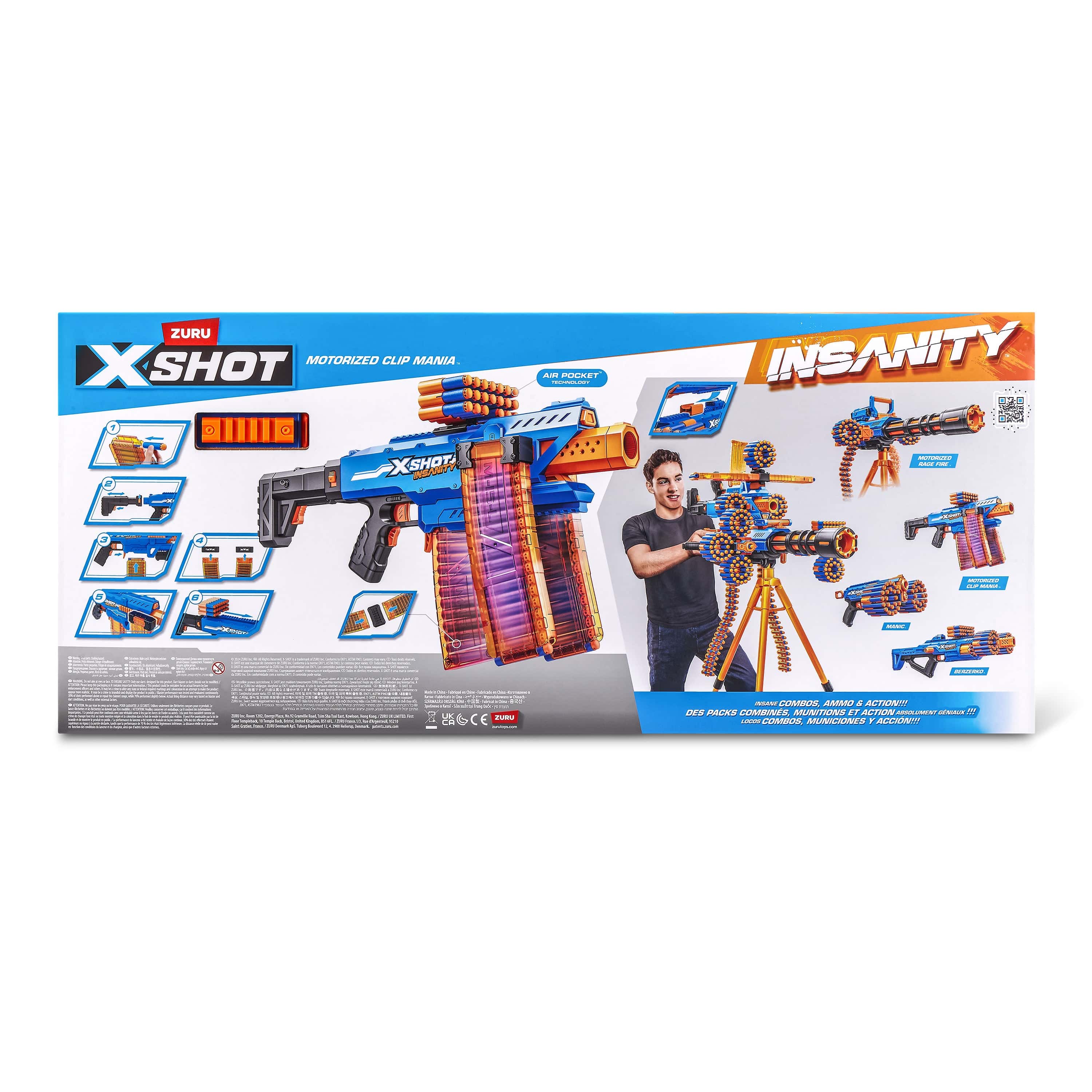 XShot Insanity S1 Motorised Clip Blaster 193052070883
