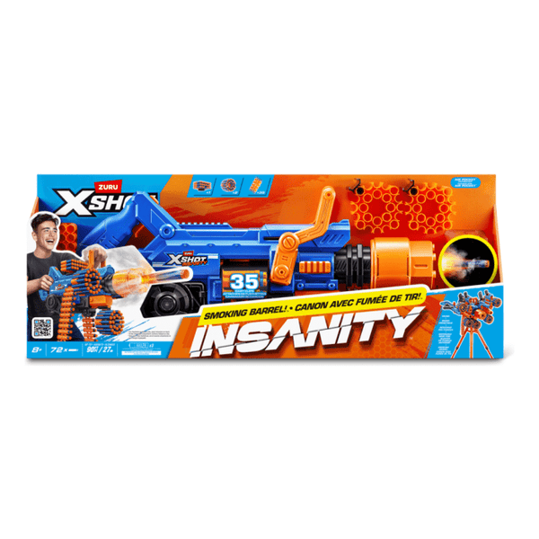 XSHOT Insanity S1 Smoke Barrel 72 Darts| Lennie's Toys