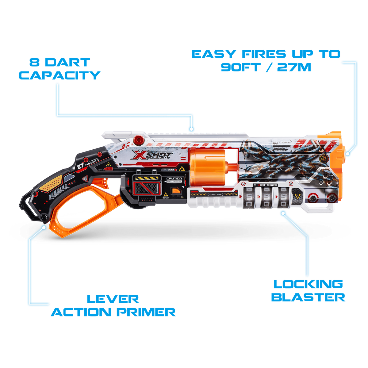 XShot Skins S1 Lock Gun (16 Darts) 193052050380