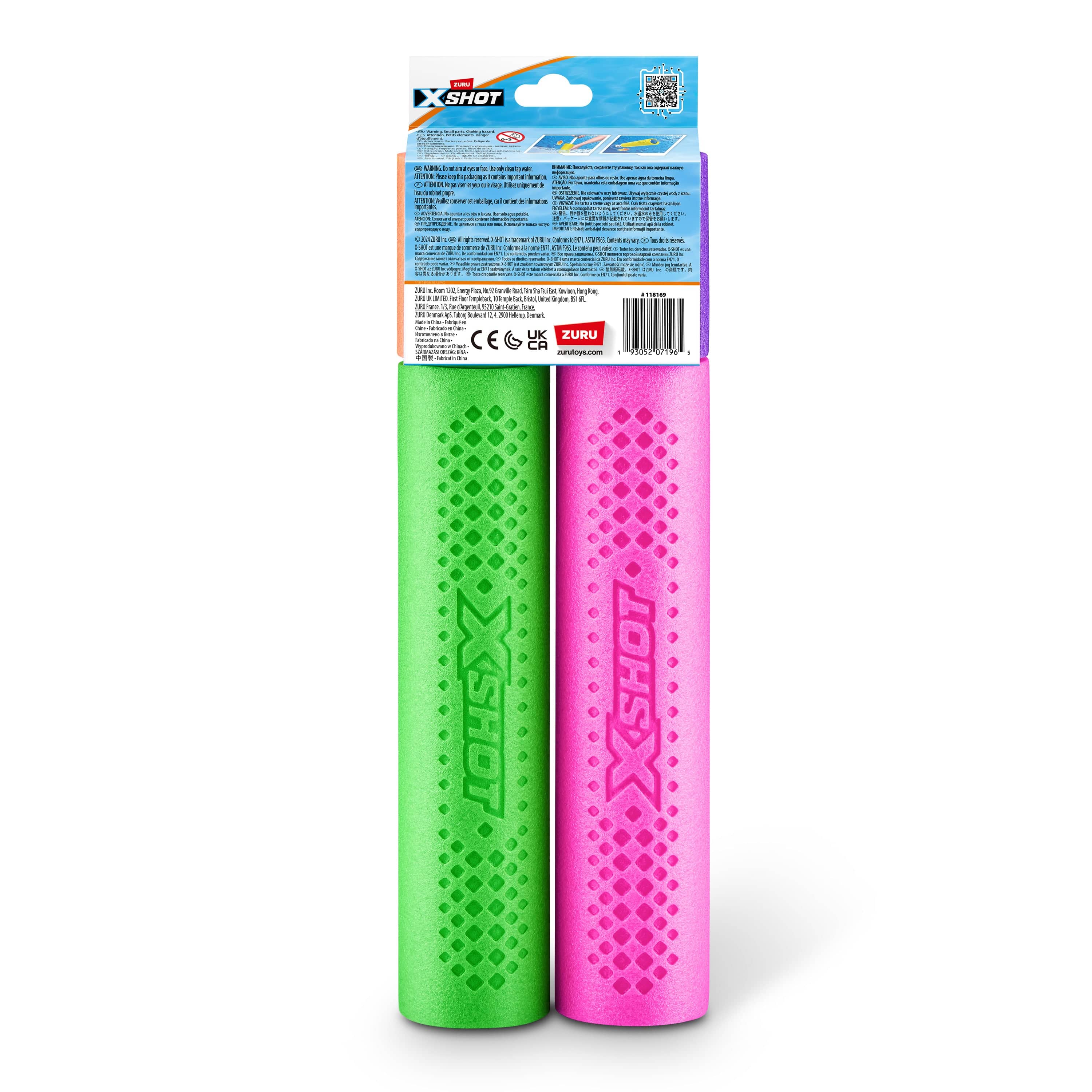 XShot Water Warfare S1 Foam Small Blaster 2pk 193052071965