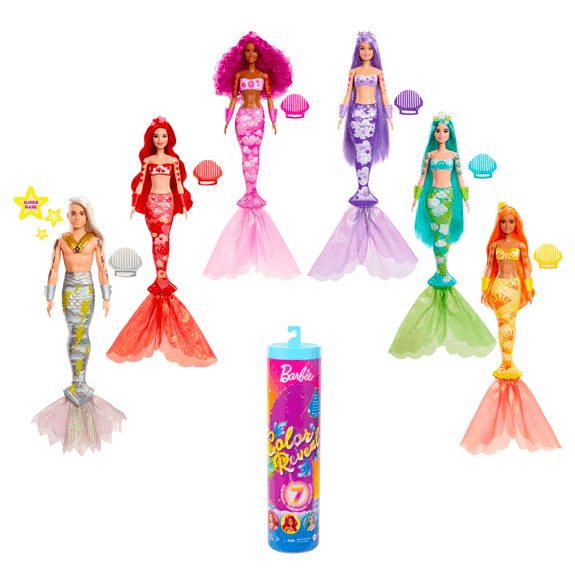 Barbie Colour Reveal Mermaid Doll - Lennies Toys