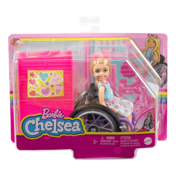 Barbie: Chelsea Wheelchair Doll Blonde - Lennies Toys