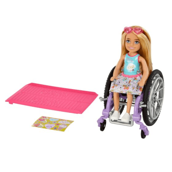 Barbie: Chelsea Wheelchair Doll Blonde - Lennies Toys