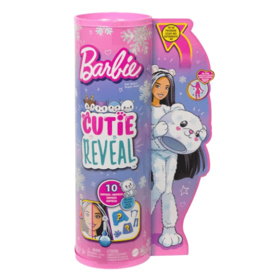 Barbie: Cutie Reveal Winter Sparkle Doll Asst - Lennies Toys