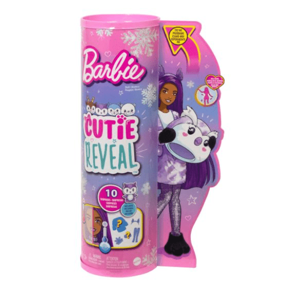 Barbie: Cutie Reveal Winter Sparkle Doll Asst - Lennies Toys