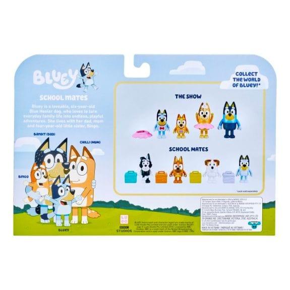 Bluey 4 Figure - School Mates - Lennies Toys